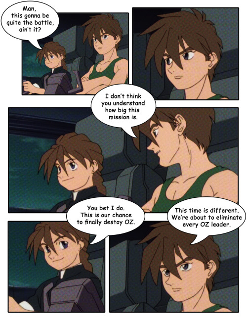 gundamwing-ellesmith:  I enjoyed making the last comic so much I just had to do another one… sorry, but I simply adore those two and their scarce but precious interactions in the show. 