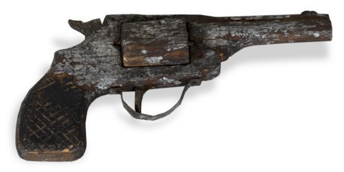 tridling:  Hand-carved (Fake) Revolver, Created between 1899 and 1901 An inmate of