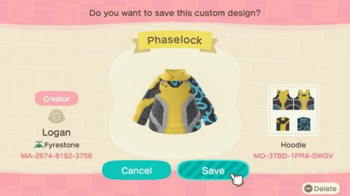 Hey guys I made a bunch of Borderlands inspired designs in Animal Crossing: New Horizons. My creator