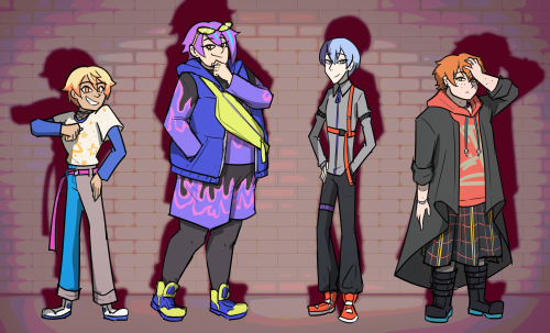 Fantasista SQUADAt first I just wanted to give Tsukasa and Rui more unique outfits, then I just ende