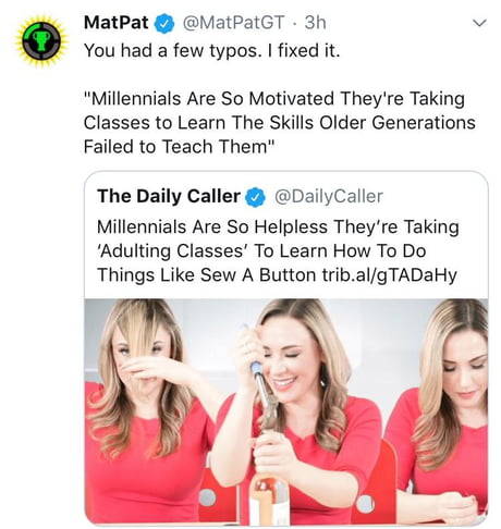 laughoutloud-club:Hey look, MatPat is right on something for once!