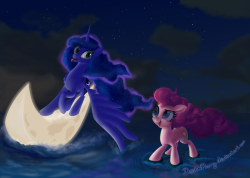 theponyartcollection:  Moonride by ~DeathPwny