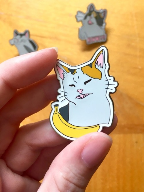 lessamao:I have had so many requests to restock the cat meme enamel pins! I finally saved up enough 