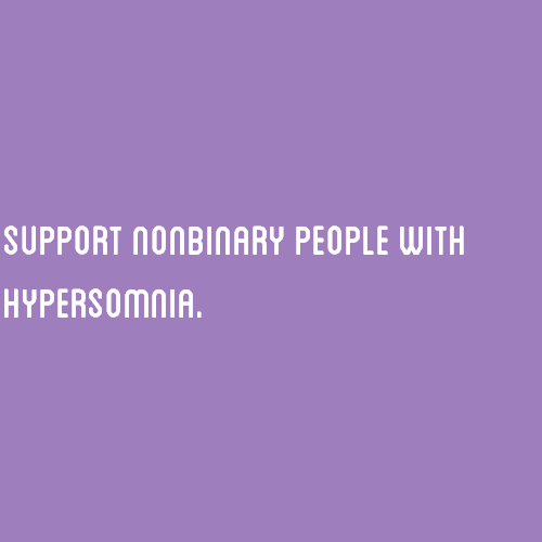 [Image Description: A purple color block with text that reads &ldquo;support nonbinary people wi