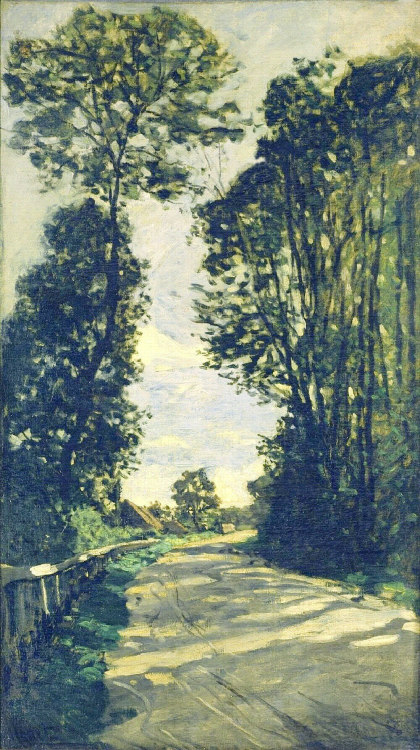 capturing-the-light:  Road to the Saint-Simeon FarmClaude Monet, 1864, oil on canvas