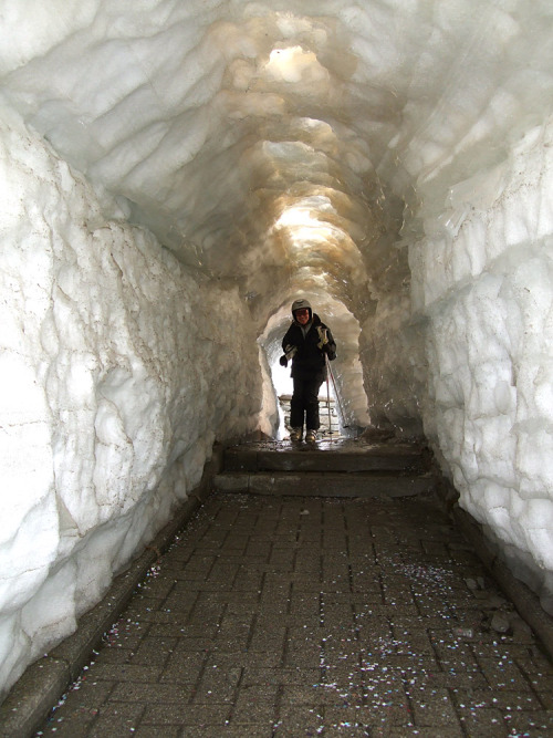 Snow Tunnel - Theri Is So Much Snow That We Had To Dig A Tunnel In The Snow To Reach The House