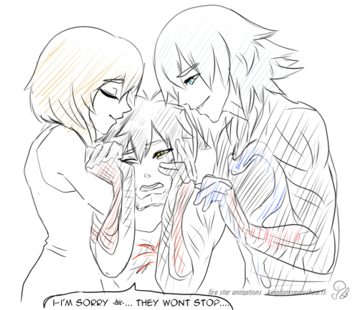 kingdomsaurushearts: Sometimes Vanitas will start crying out of nowhere, luckily his new friends are