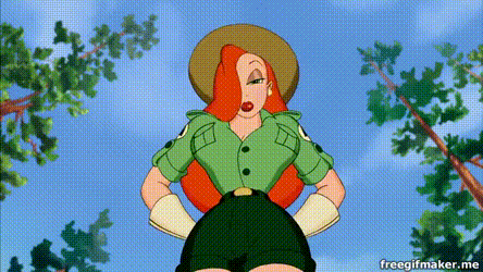 riderumbra:  cumguzzzlr:  skoo-altogether:  I made this perspective GIF of Jessica Rabbit from Roger Rabbit’s Trail Mix-Up for you guys.  ❤️❤️❤️AAAAA!  @slbtumblng  =////= <3 <3 <3