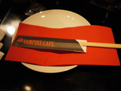 bynightstudios:  gothiccharmschool:  Someone needs to organize some sort of super-gothy event at this cafe. And fly me in as a special guest. Via solarflight: Vampire themed cafe in Ginza, Tokyo.  