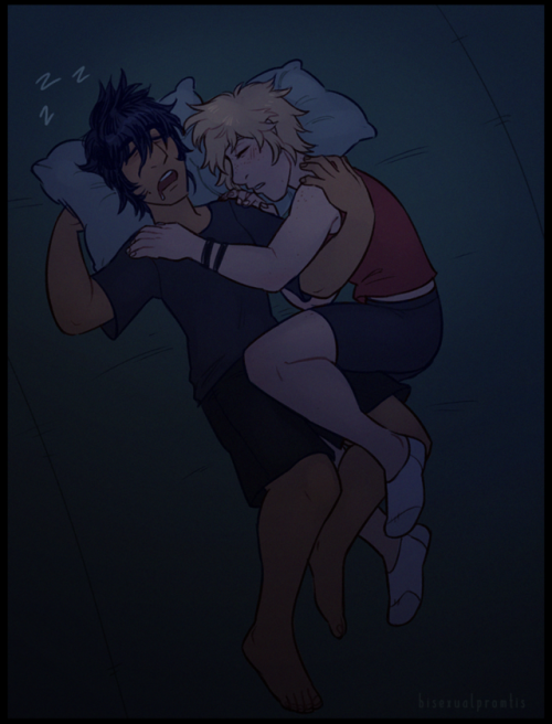 got a request for  “Promptis sleeping together in the roadtrip” ♥…I imagine that Prompto tend