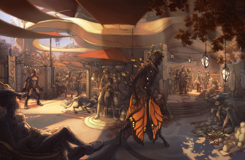 My piece for Warframe Zine - the Cetus market! I fell in love with Cetus the moment I saw it and sin