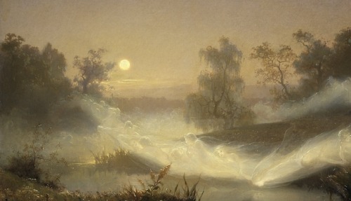 detailedart:Details : Dancing Fairies, 1866, by August Malmström.