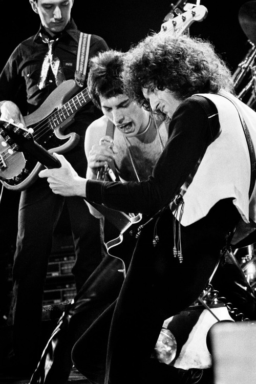 fuckyeahmercury:Queen live in London, UK – December 26, 1979Photos by Anton Corbijn