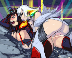 killlakillfutanari:  Ragyo showing her daughter Ryuko some love by cumming inside her! http://www.hentai-foundry.com/pictures/user/aka6/296880/Swordbutt-cartoon