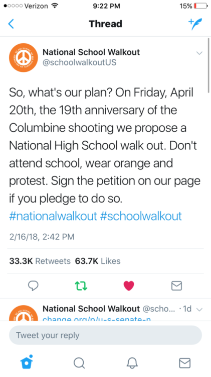 amber-colophony:portmanteau-bot:kvothbloodless:highfemscience:More info on the school walkout! Sprea