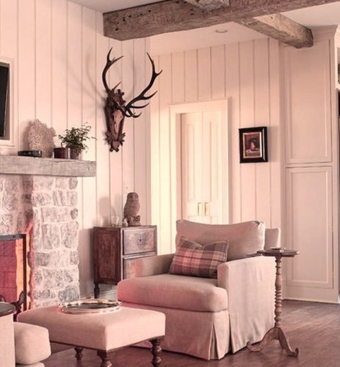 DC Metro Family Room EnclosedPicture Of A Large, Enclosed Family Room In A Farmhouse With A Medium-tone