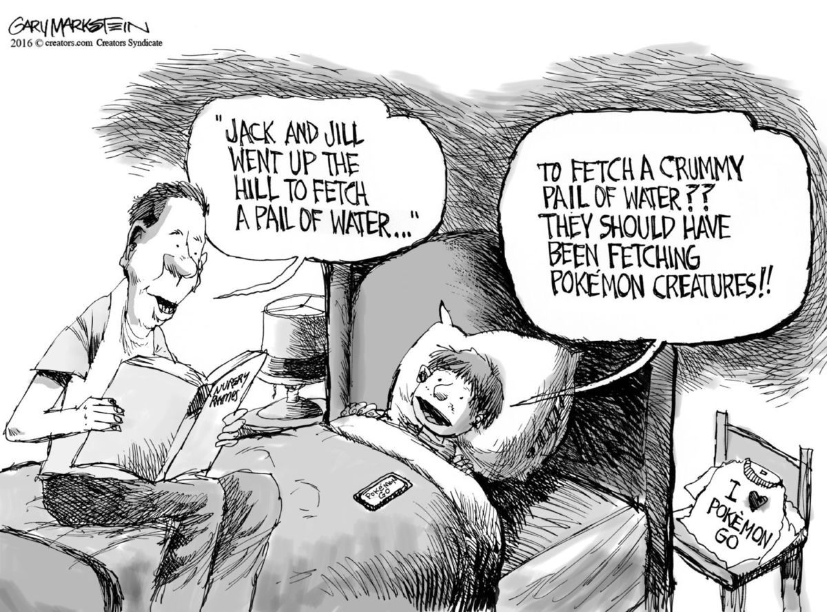   The millenials are asleep; post editorial cartoons  