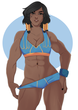 lady-amaranthine: Carrying on my Overwatch Lingerie series with Pharah~ Sports bras are also mmhm good || Patreon || Commission Info || ko-fi|| Twitter|| 