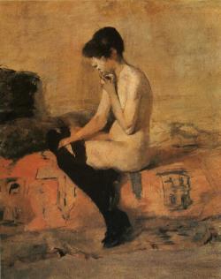 artist-lautrec:  Study of a Nude, 1882, Henri