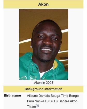 georgewarshington:    Akons parents: What should we name you  Akon: Just fuck me up fam   