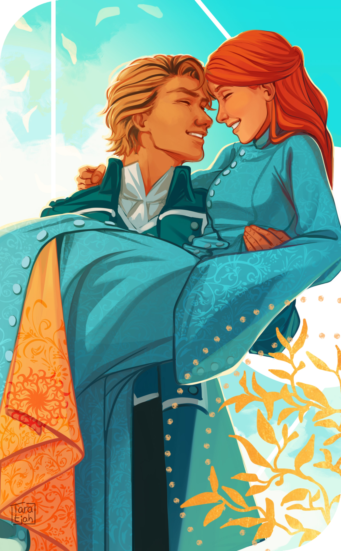 Tara Spruit Art — Adolin and Shallan as the Lovers card for my...