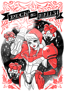 babsdraws:  Santa Samus is coming to town!!!Here