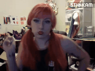 ikearstin:  Some of the gifs people made of me during the show last night LOL www.stickam.com/ikearstin