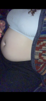 Porn Pics :My belly bulge and growing boobies 🥰