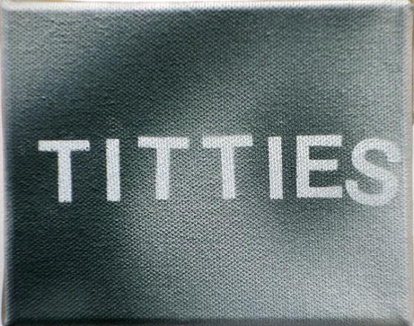 diabeticlesbian:  Betty Tompkins “Titties&quot; acrylic on canvas; 4 x 5 x