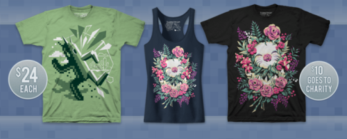 New shirts: Cactus Run and Floral Fantasy! The charity gaming group The Speed Gamers have partnered 