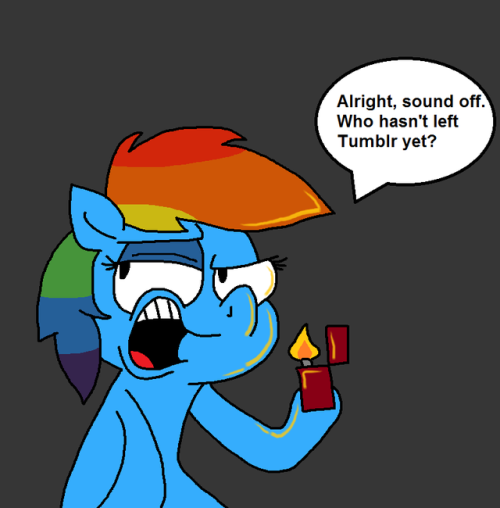 rainbowdashsmailbagthings:I’ve been feelin pretty lonely ever since most of my buddies, followers, a