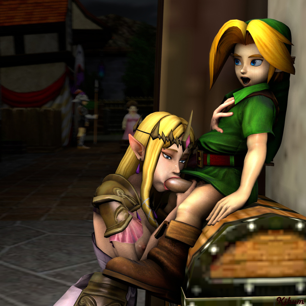kihum:  Zelda x Young Link: Back Alley Cumshot 1  Blowjob 1  Cumshot 2    Blowjob
