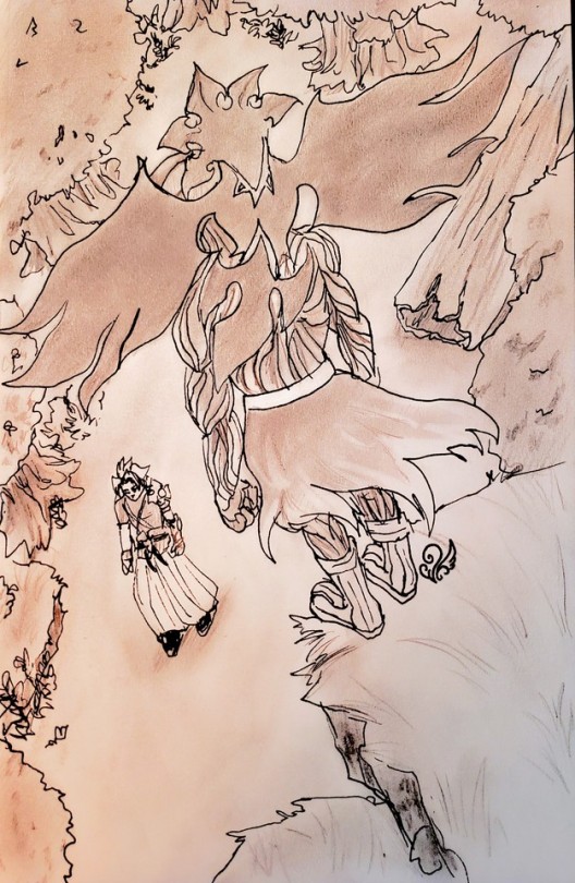kingdomsaurushearts:  VanInktober - Day 3 - Flight 