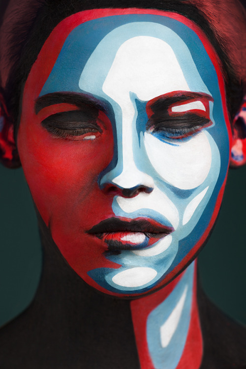 mymodernmet:  Surreal Painted Faces Make Us Question What We Are Seeing