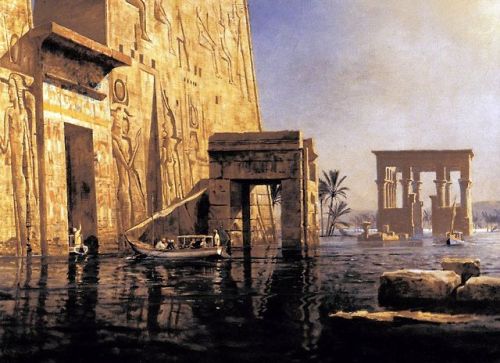 Flooded Egyptian templeMichael Zeno Diemer, 1910.
