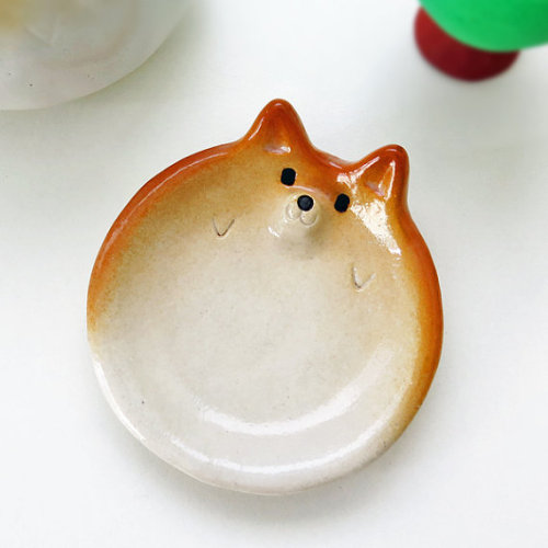 littlealienproducts - Shiba Inu Plate bySirosfunnyanimals