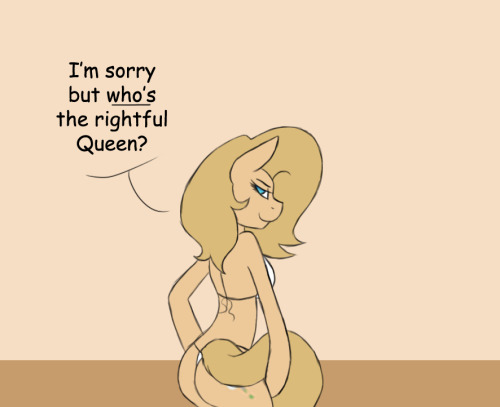 cloppy-pony:  Asked by 169pd, feat ask-backy the Queen of butts, PK is okay with being second to Backy XD  X3 