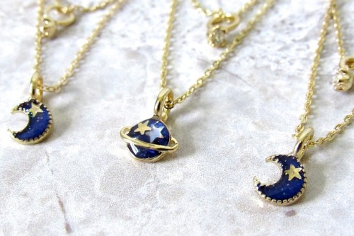 Saturn Necklaces by Kloica Accessories In honor of #internationalwomensday, take 30% off your o