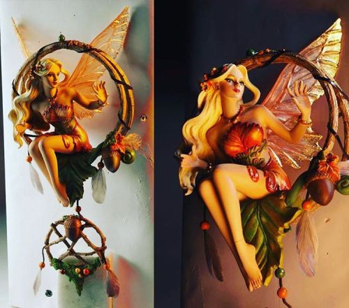 timshumateillustrations: #TBT Just came across this Autumn fairy I sculpted a few years back, Maybe 