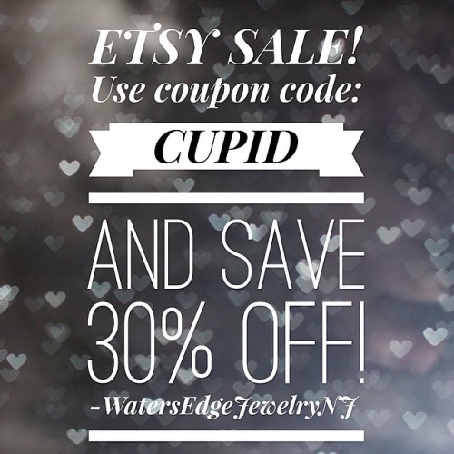 Valentines day SALE! Visit my #Etsy page and save 30% on your order when you enter the coupon code CUPID at the end of your transaction.Sale ends on Valentines Day! Orders will be shipping immediately when purchased. Happy shopping! #Valentinesday...