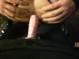 sissydonna:  littlemisschastity:  Had a request for a shot of Little Miss Chastity going reverse cowgirl on Lady Sapphire’s strap-on. Also had a request for a pic of the sissy’s hole, fresh from a fucking. I thought the two looked good in GIF form,