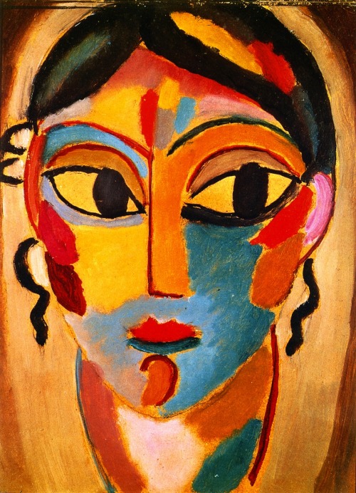 Mystical Head Of A Girl - Alexej Von Jawlensky
