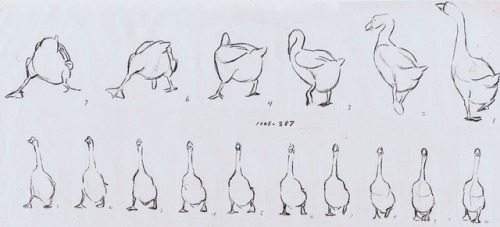 ‪How does a goose (or a duck) walk? These are walk/run cycles from Disney’s The Aristocats (1970) an