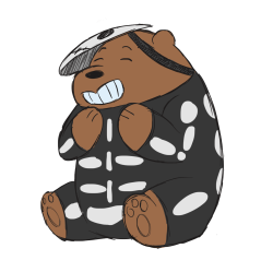 sleepy-doodles:  Grizz is a spooky “giggly”