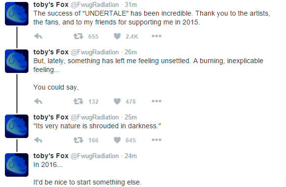 Toby fox finale