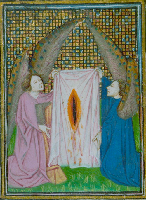 unwomanly:Christ’s side wound in illuminated manuscripts