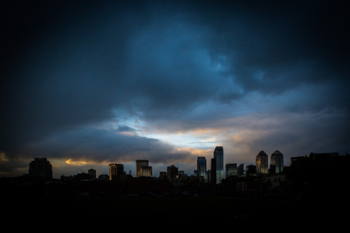 Sunset skyline from Mount Royal.