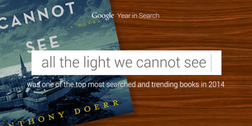 ALL THE LIGHT WE CANNOT SEE was 1 of the 10 most Googled books this year! #YearInSearch http://bit.l