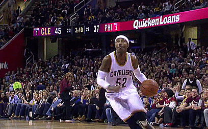awesomenbamoments:  LBJ, Nov. 6, 2015