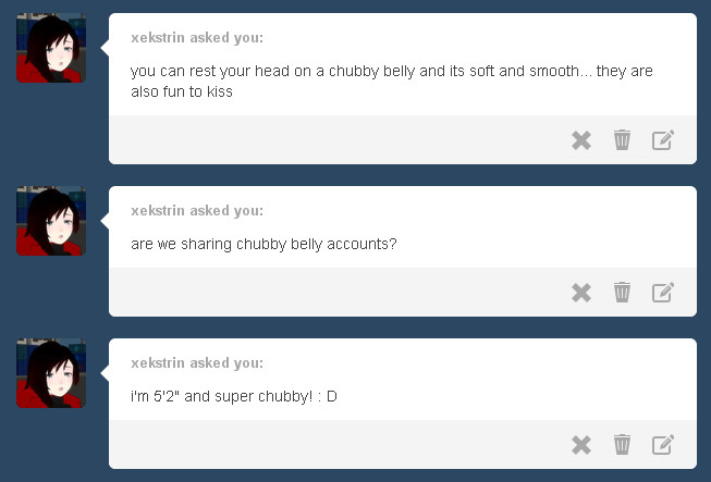 more chubby belly talk featuring tumblr user xekstrin ヽ(゜∇゜)ノ